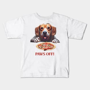 Paws off my pizza! Kids T-Shirt